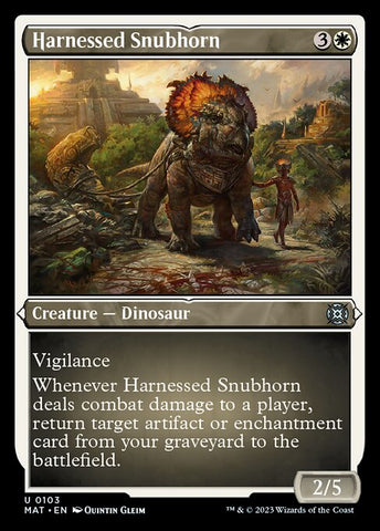 MAT-0103 - Harnessed Snubhorn - Etched Foil Uncommon - NM