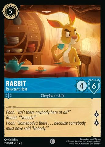158/204 - Rabbit, Reluctant Host - Common Non-Foil