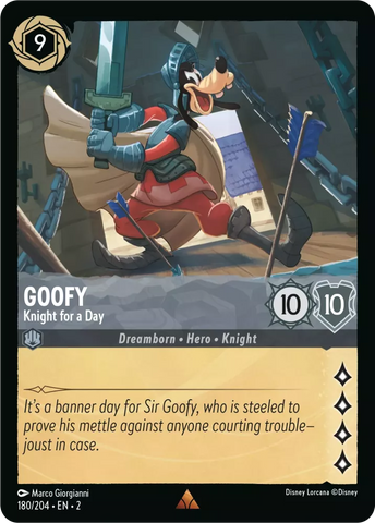 180/204 - Goofy, Knight for a Day - Rare Foil