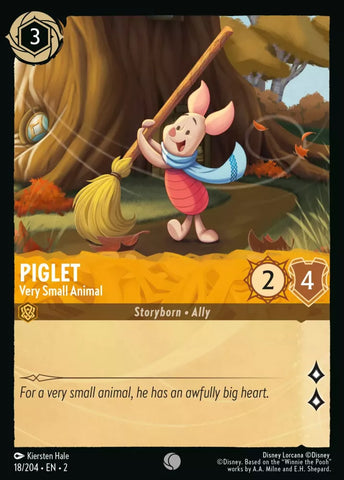 18/204 - Piglet, Very Small Animal - Common Non-Foil