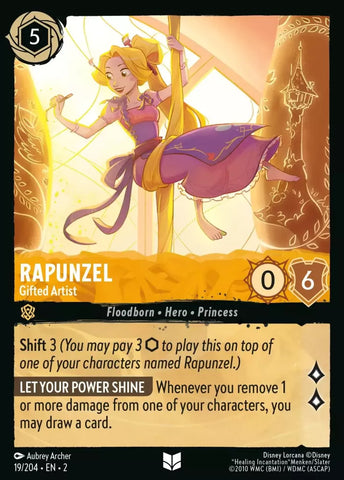 19/204 - Rapunzel, Gifted Artist - Uncommon Non-Foil