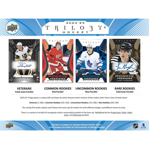 Upper Deck - 2023-24 Trilogy Hockey - Hobby Box (PREORDER)