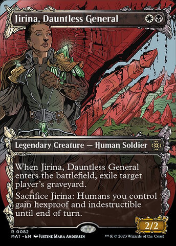 MAT-0082 - Jirina, Dauntless General - Showcase Non Foil Rare - NM