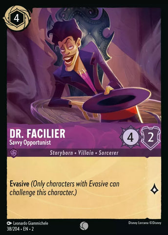 38/204 - Dr. Facilier, Savvy Opportunist - Common Non-Foil
