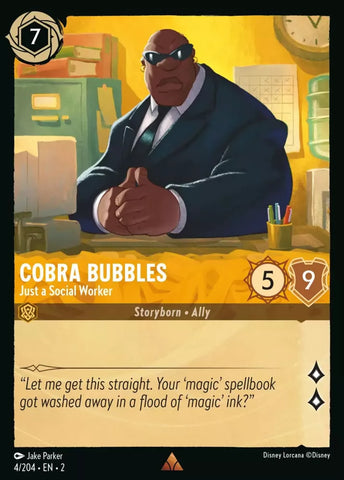 4/204 - Cobra Bubbles, Just a Social Worker - Rare Non-Foil