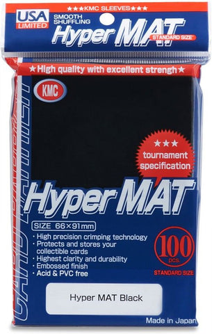 KMC - Hyper Mat 100ct Standard Size - Black