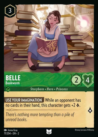 71/204 - Belle, Bookworm - Uncommon Non-Foil