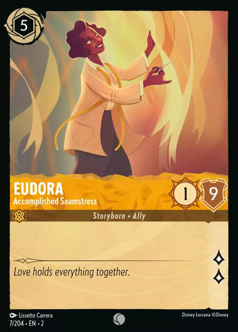 7/204 - Eudora, Accomplished Seamstress - Common Non-Foil