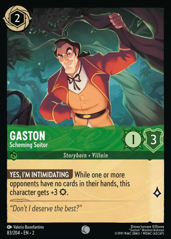 83/204 - Gaston, Scheming Suitor - Common Non-Foil