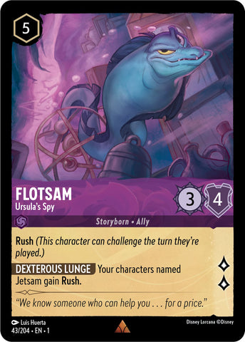 43/204 - Flotsam - Ursula's Spy - Rare Non-Foil