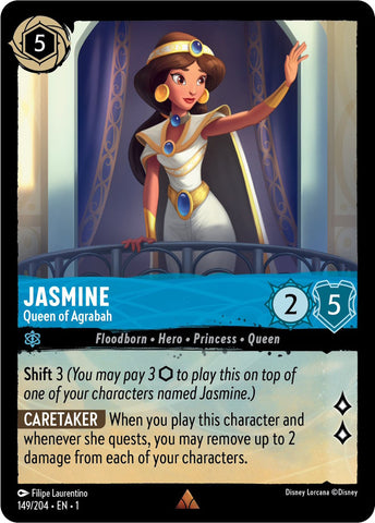 149/204 - Jasmine - Queen of Agrabah - Rare Non-Foil
