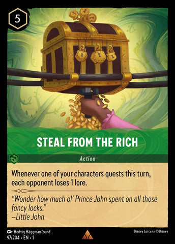 97/204 - Steal From The Rich - Rare Non-Foil