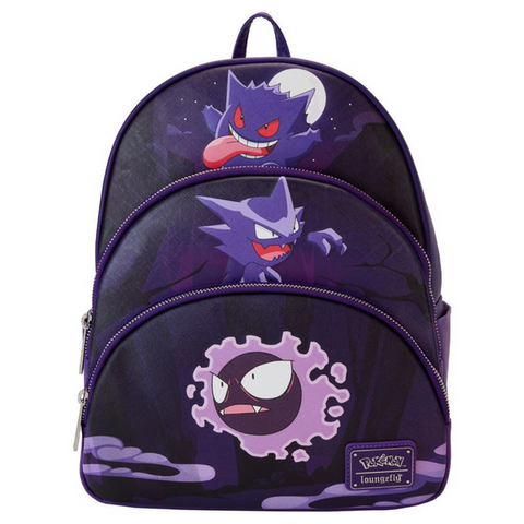 Loungefly Pokemon Gengar Evo Triple Backpack
