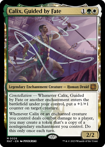 MAT-0026 - Calix, Guided by Fate - Non Foil Mythic - NM