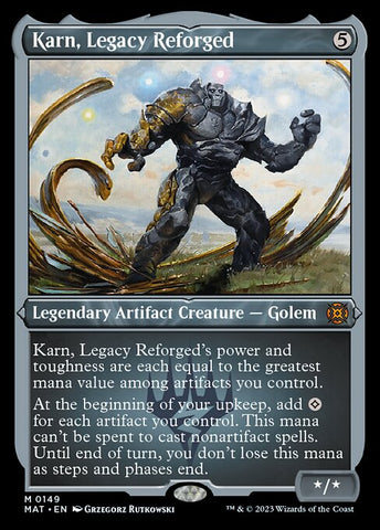 MAT-0149 - Karn, Legacy Reforged - Etched Foil Mythic - NM