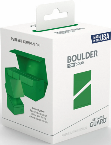 UG - Solid Boulder: Green - 100+ Deck Box