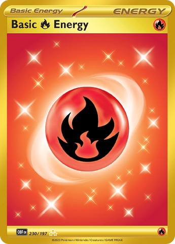 230/197 - Basic Fire Energy - Hyper Rare