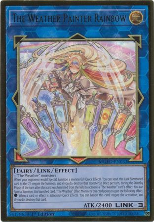 MGED-EN033 - The Weather Painter Rainbow -  Premium Gold Rare 1st Edition - NM