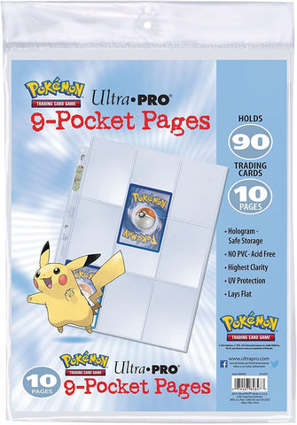 Ultra PRO: 9-Pocket Pages - Pokemon (3-Holes / 10-Pack)