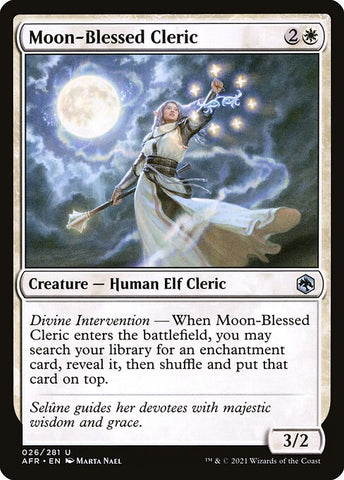 AFR-026 - Moon-Blessed Cleric - Non Foil - NM
