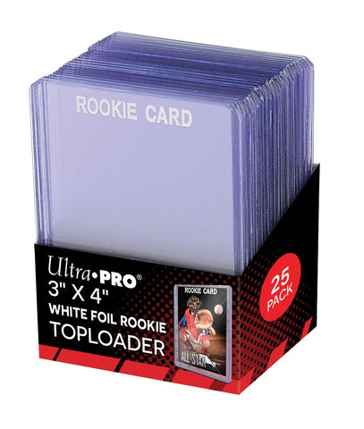 Ultra PRO: Toploader - 3" x 4" (25ct - White Foil Rookie)
