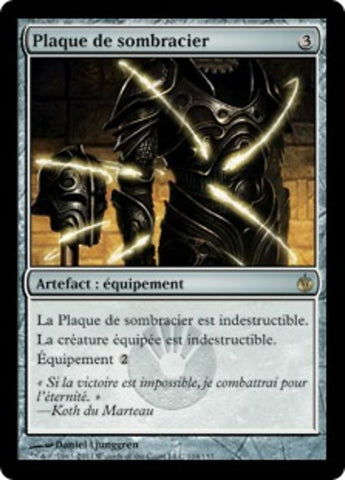 MBS-104 - Darksteel Plate - French -  Foil - NM