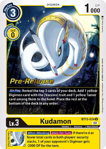 Kudamon [BT13-034] [Versus Royal Knights Booster Pre-Release Cards]