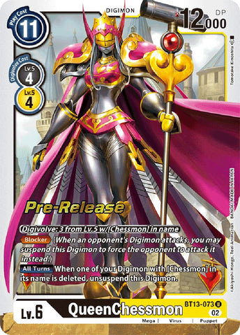 QueenChessmon [BT13-073] [Versus Royal Knights Booster Pre-Release Cards]