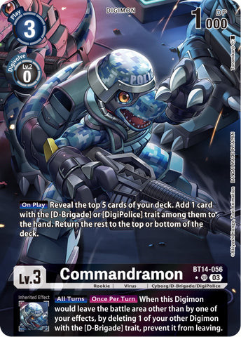 Commandramon [BT14-056] (Alternate Art) [Blast Ace]