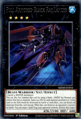 Full Armored Black Ray Lancer [MZMI-EN054] Rare