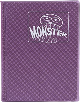 Monster Binder Protectors 4 Pocket - Holo Purple