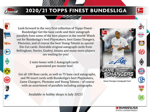 Topps - 2022 Finest Bundesliga Soccer - Hobby Box (PREORDER)