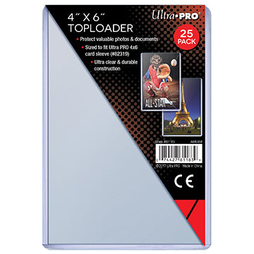 Ultra PRO: Toploader - 4" x 6" (25ct)