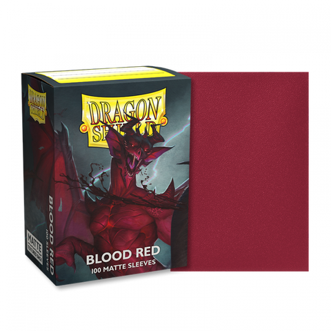Dragon Shield - Blood Red Standard Matte - 100ct Sleeves