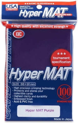 KMC - Hyper Matte: Purple - 100ct Sleeves