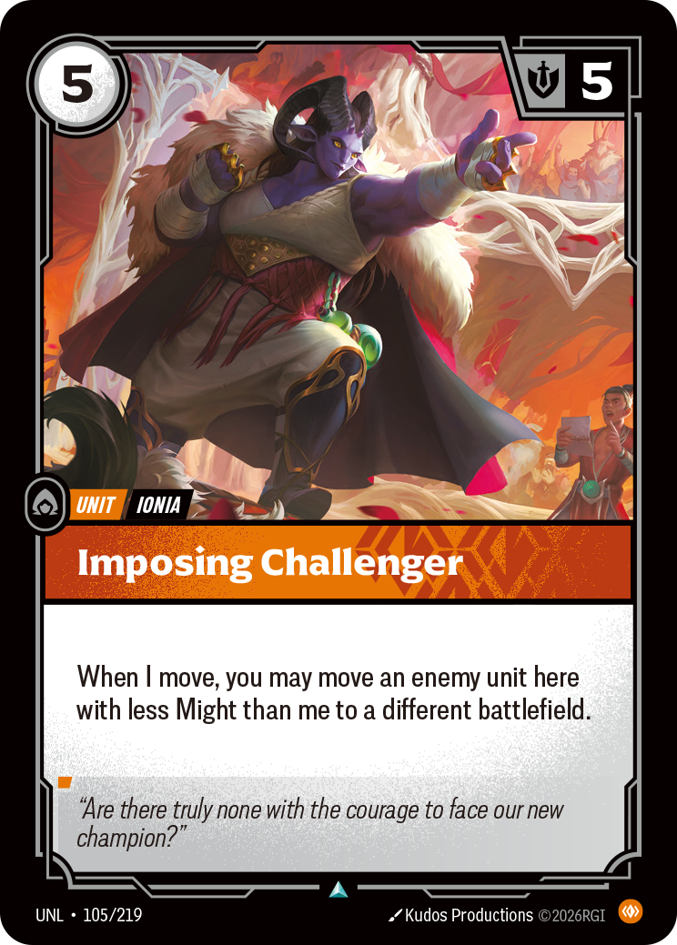 Imposing Challenger (UNL-105/219) [Riftbound: Unleashed]