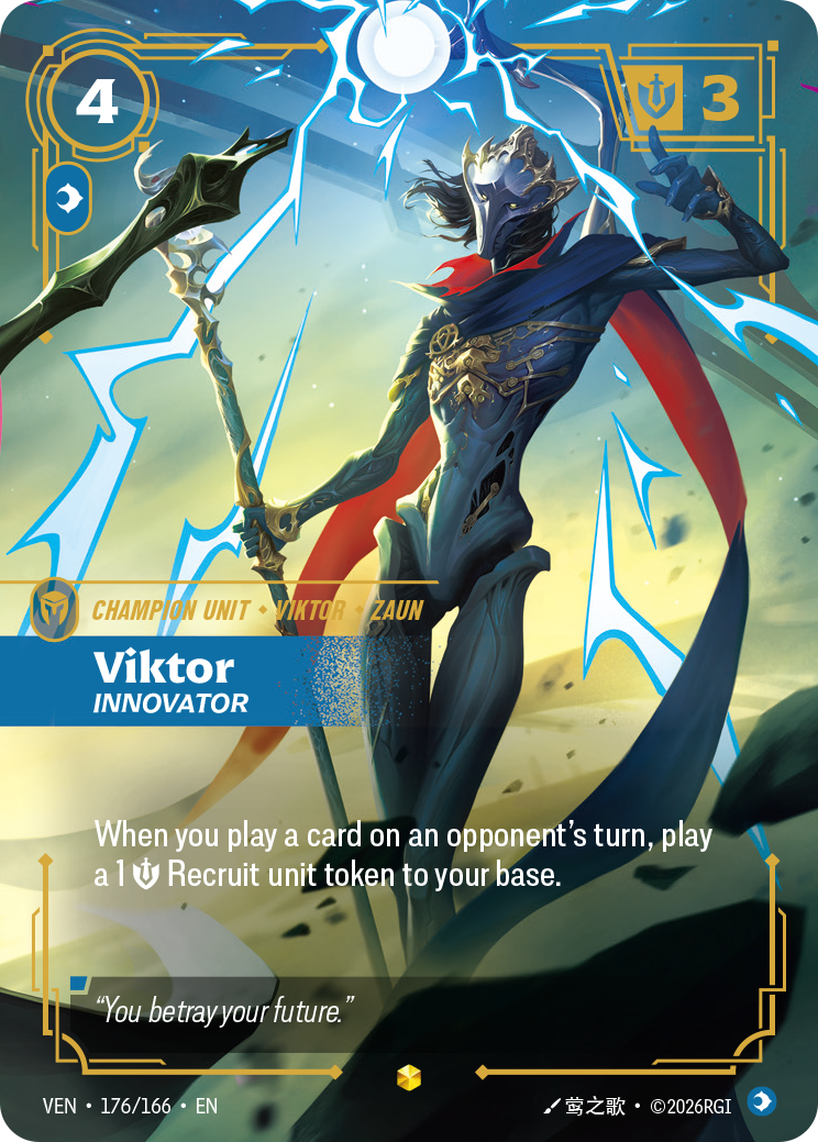 Viktor, Innovator (Overnumbered) (VEN-176/166) [Riftbound: Vendetta]