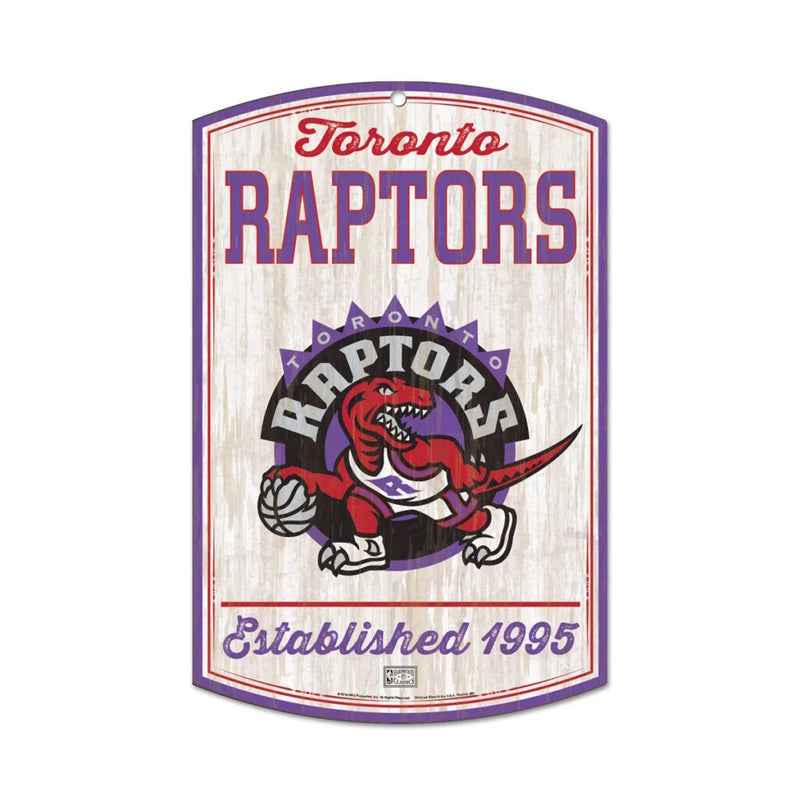 Toronto Raptors  - EST 1995 - Wood Sign