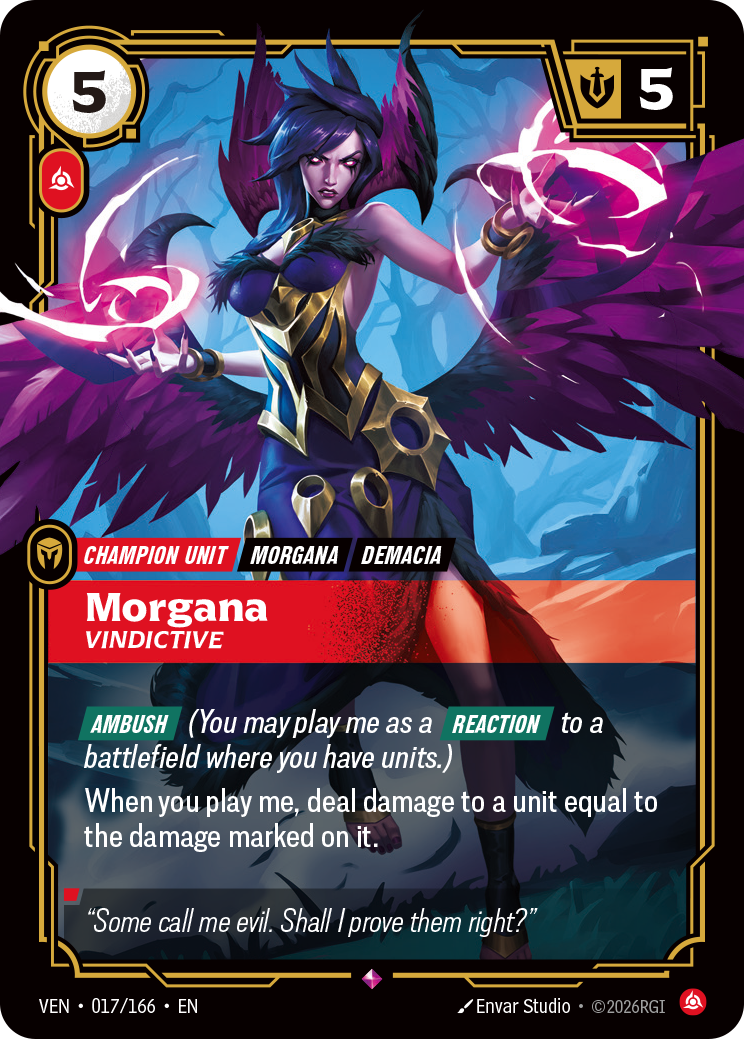 Morgana, Vindictive (VEN-017/166) [Riftbound: Vendetta]