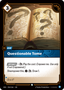 Questionable Tome (VEN-054/166) [Riftbound: Vendetta]
