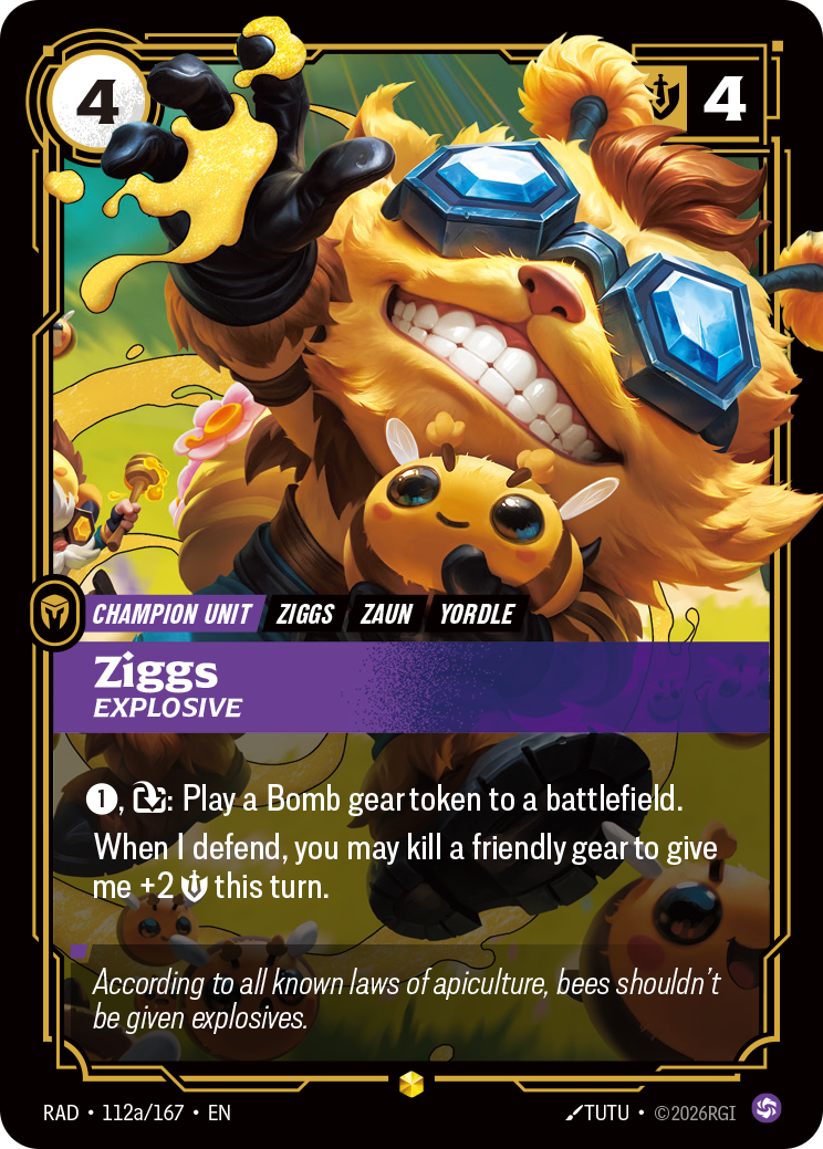 Ziggs, Explosive (Alternate Art) (RAD-112a/167) [Riftbound: Radiance]