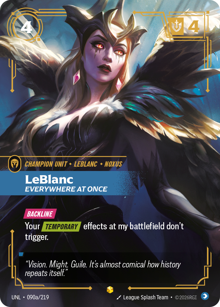 LeBlanc - Everywhere At Once (Alternate Art) (UNL-090a/219) [Riftbound: Unleashed]