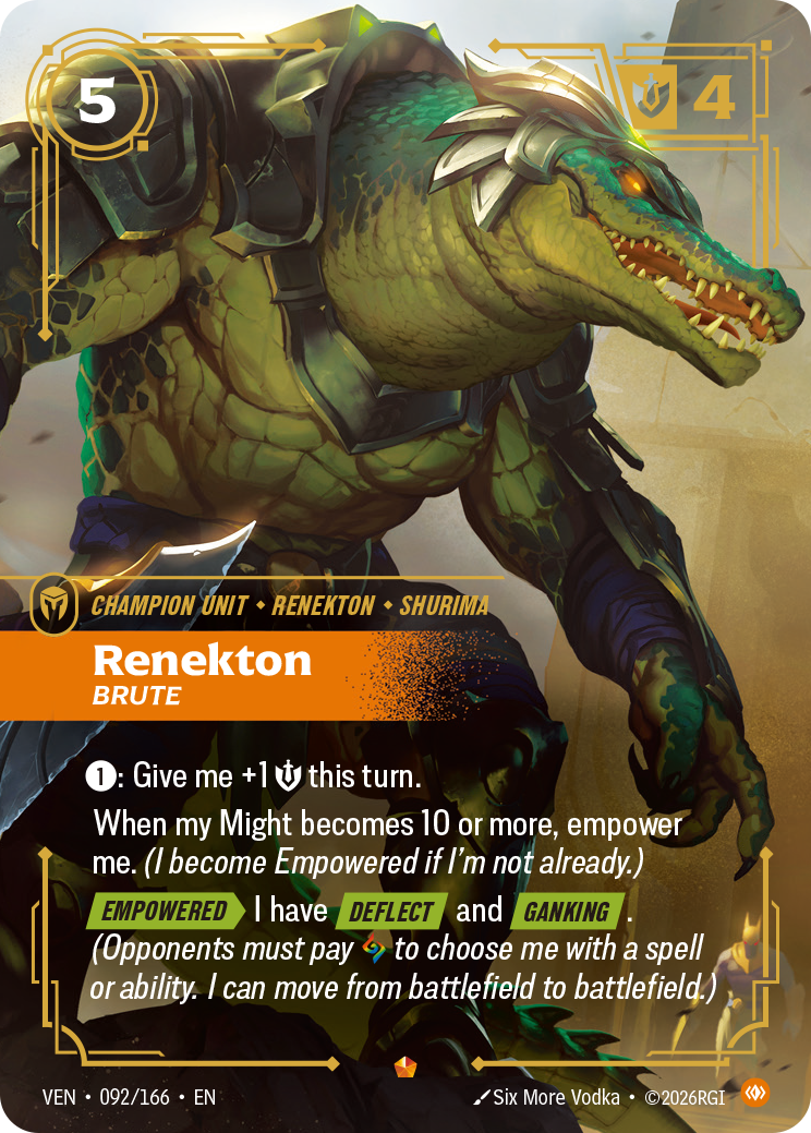Renekton, Brute (VEN-092/166) [Riftbound: Vendetta]