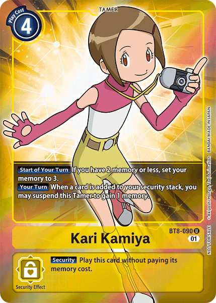 Kari Kamiya [BT8-090] (Alternative Art - Box Topper) [New Awakening]