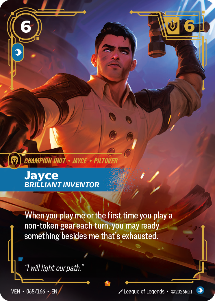 Jayce, Brilliant Inventor (VEN-068/166) [Riftbound: Vendetta]