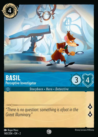 140/204 - Basil, Perceptive Investigator - Common Foil