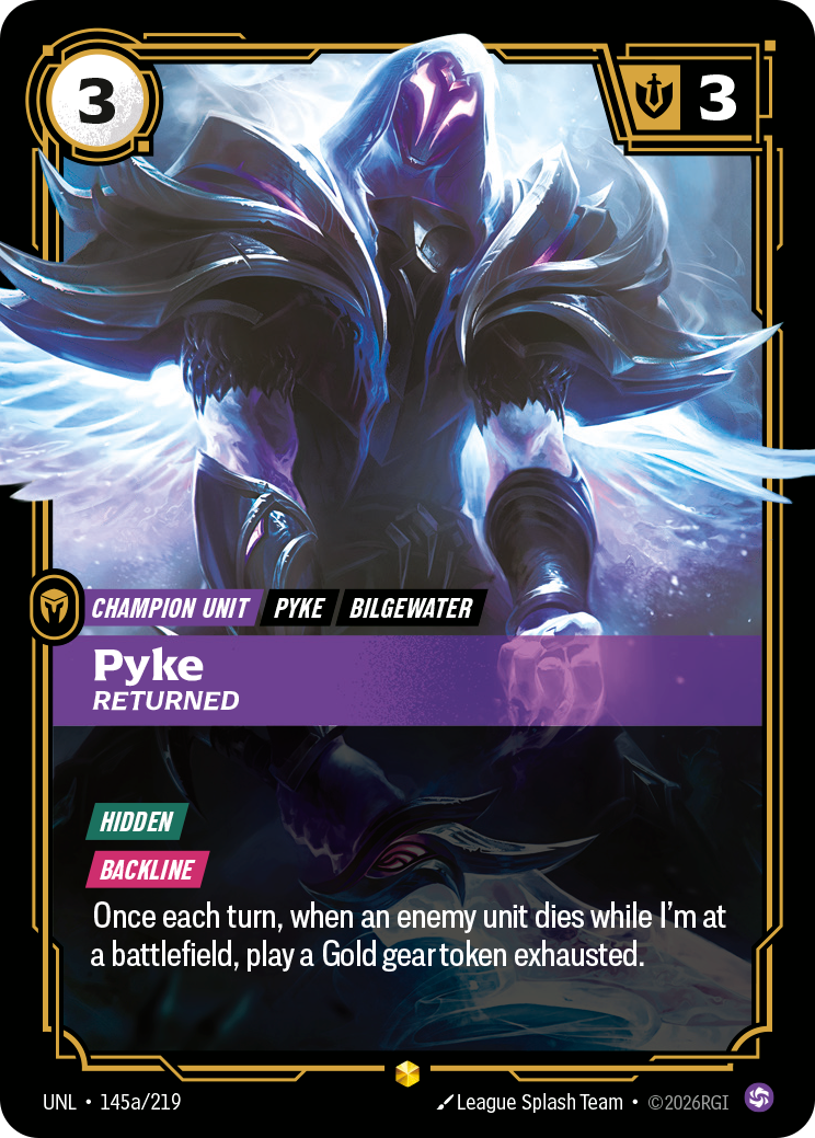 Pyke - Returned (Alternate Art) (UNL-145a/219) [Riftbound: Unleashed]