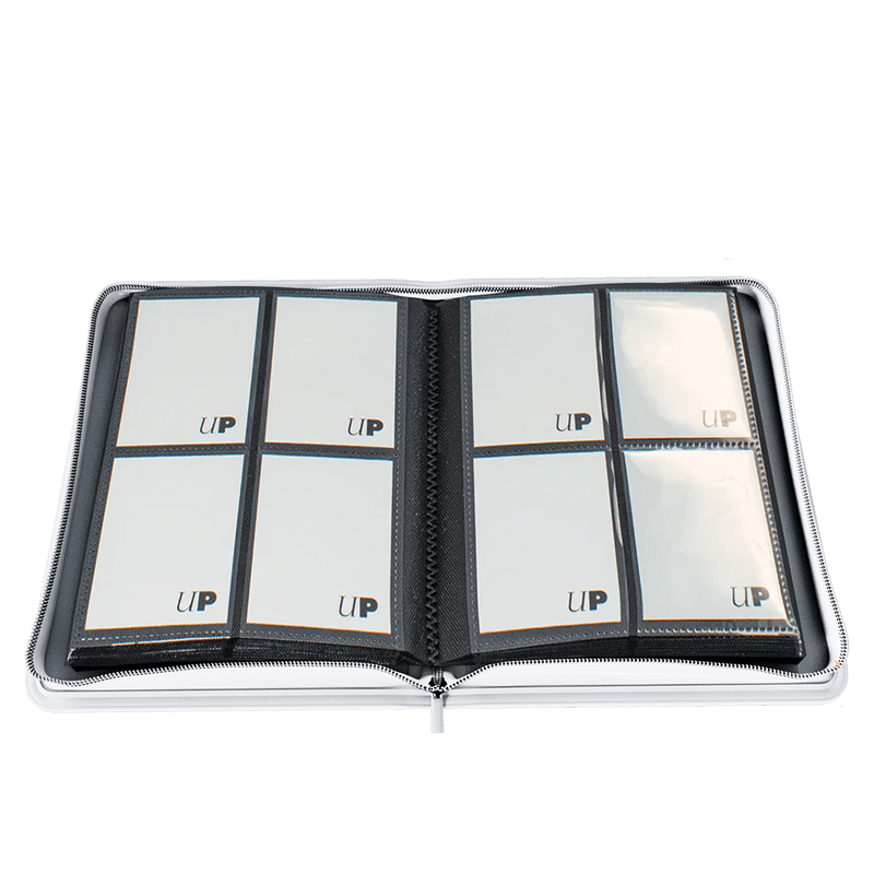 U.P. - 4-Pkt. Zippered Pro-Binder: White - Album