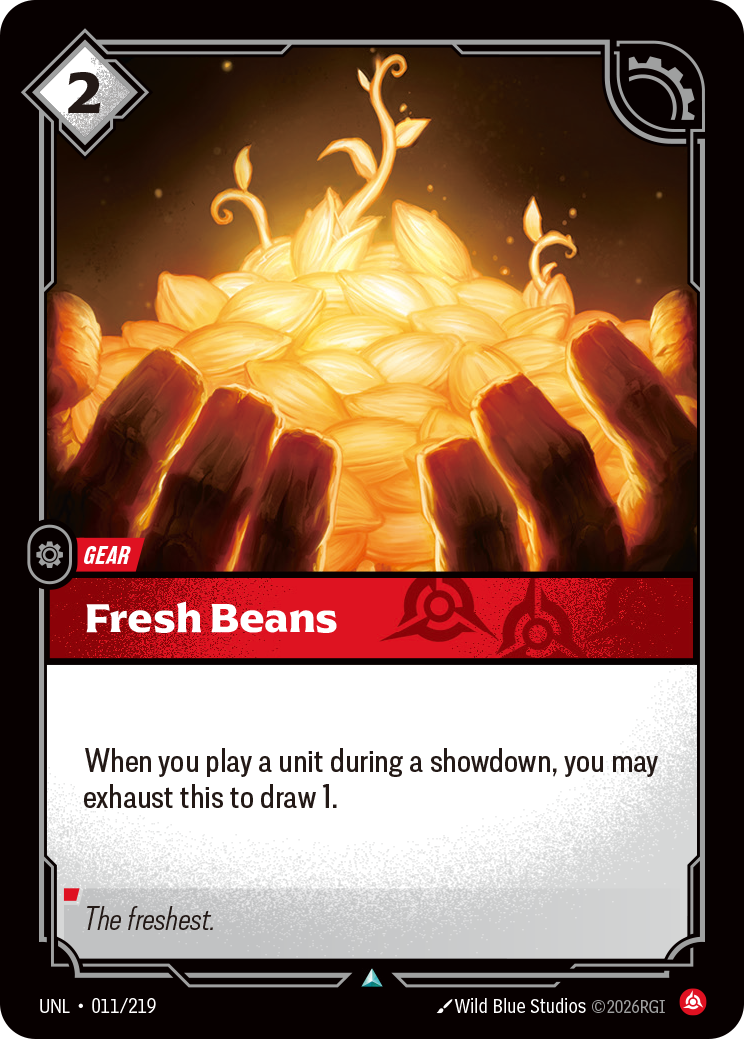 Fresh Beans (UNL-011/219) [Riftbound: Unleashed]