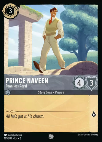 191/204 - Prince Naveen, Penniless Royal - Common Non-Foil